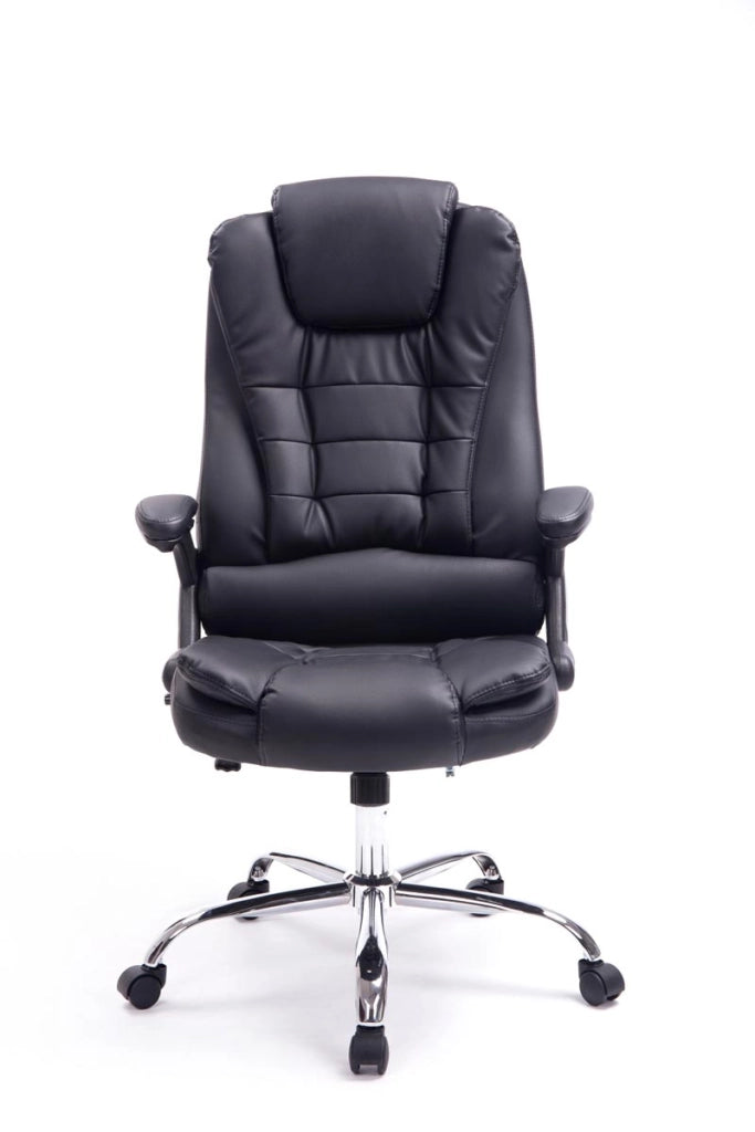 Sedia da ufficio Thor in similpelle nero