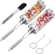 Griglia BBQ portatile - Manubrio rimovibile - Grande - Camping - Carne e verdura