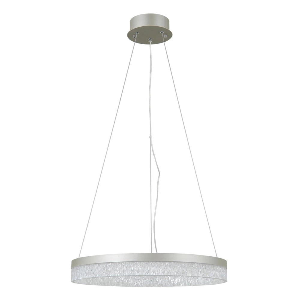 Lampada sospensione LED Pantal 22W argento Italux