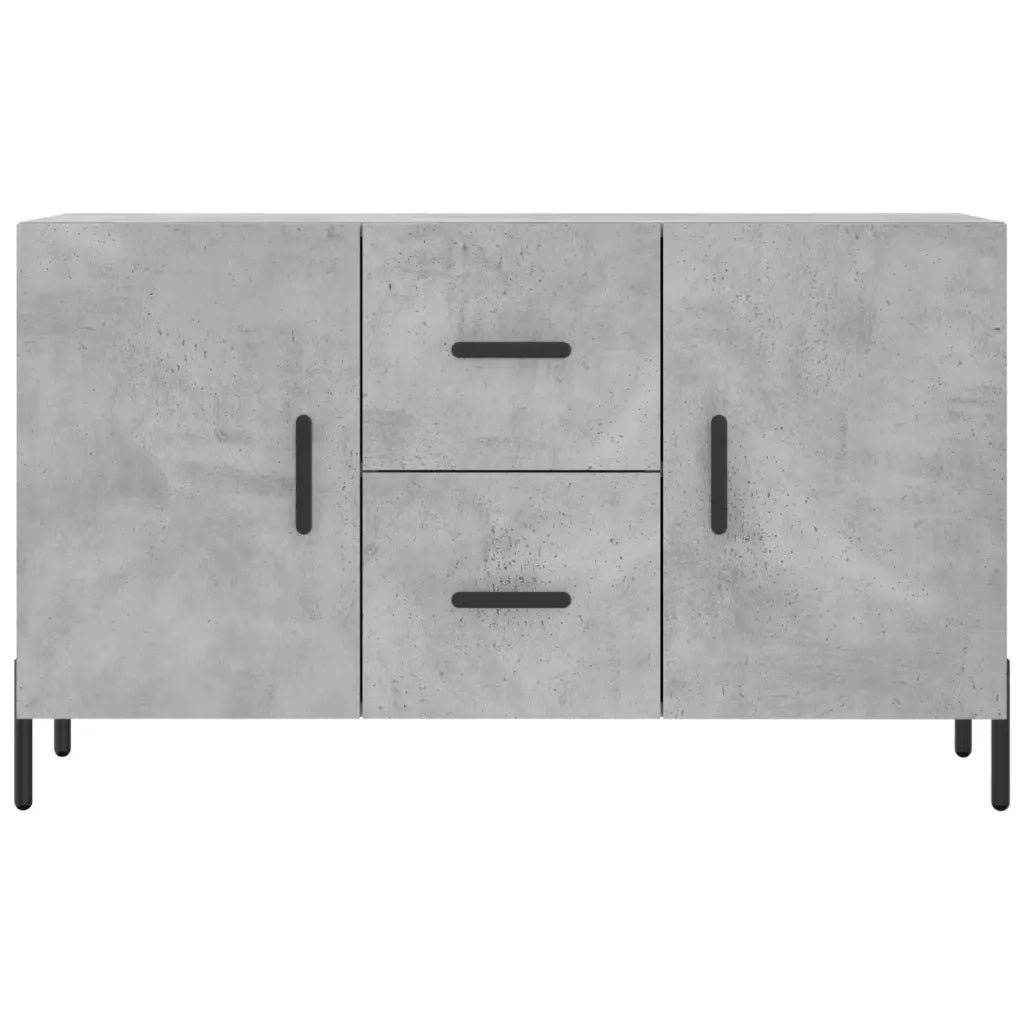 Credenza | Madia | Buffet da pranzo | Armadio da pranzo Grigio Cemento 100x36x60 cm in Legno Multistrato
