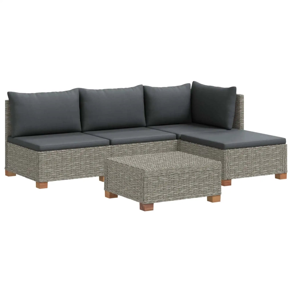 5 pz Set Lounge in Rattan con Cuscini GENDT Rattan naturale 3429847