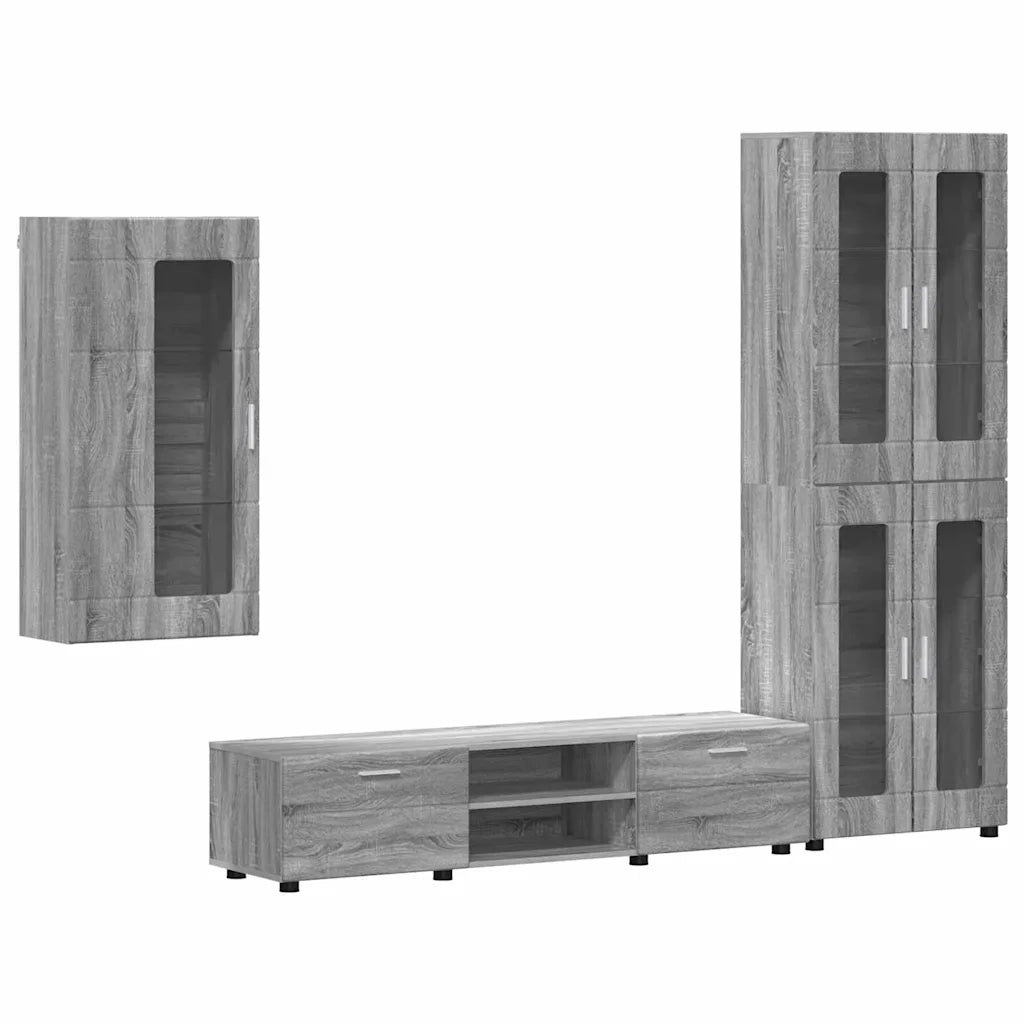 Set mobile TV FLORIN 3 pcs Grigio Sonoma Legno multistrato 3397950