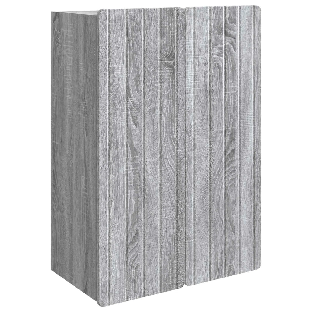Mobiletto a muro Sonoma grigio 66 x 34,5 x 92 cm 898231