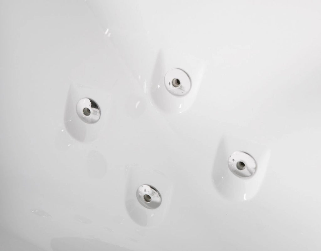 Vasca idromassaggio rettangolare con vetro 185x90x68cm Relpunt Oblos