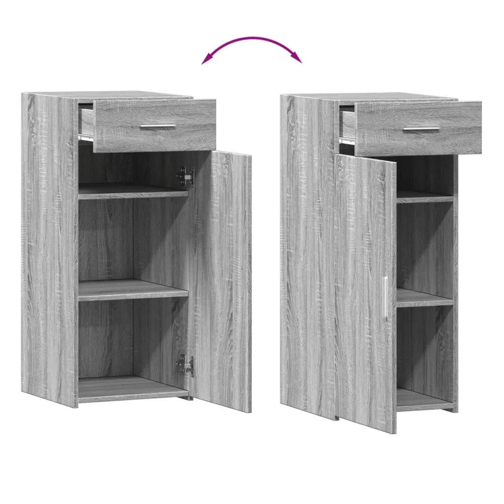 vidaXL Credenza Grigio Sonoma 40x42,5x93 cm in Legno Multistrato