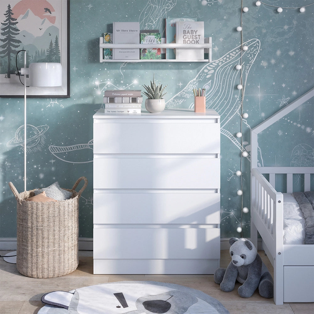 Fasciatoio da mobile Emmi Bianco 80 x 111.6 cm con 4 cassetti Vitalispa