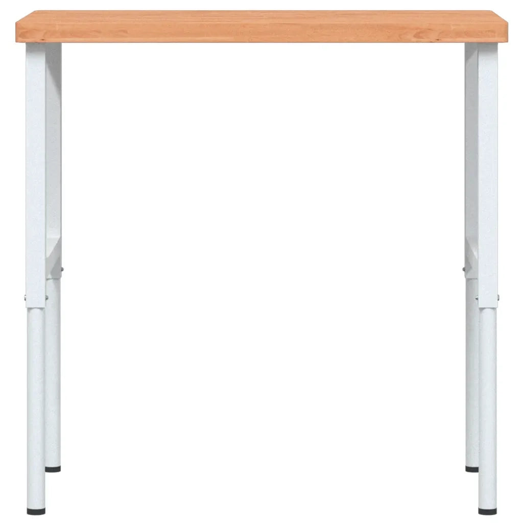 Banco Lavoro 100x60x(73-99,5) cm Legno di Faggio Rettangolare
