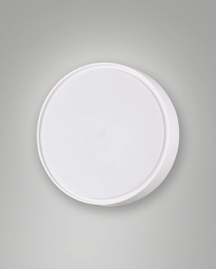 Hatton Plafoniera LED E27 in Policarbonato Bianco IP65 Ø250mm Lampada per Interni ed Esterni Resistente agli Agenti Atmosferici Codice 3226-61-102