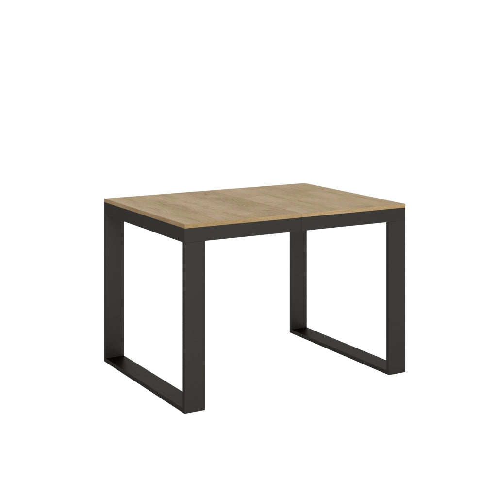 Tavolo allungabile 90x120/224 cm Tekno Evolution Quercia Natura telaio Antracite