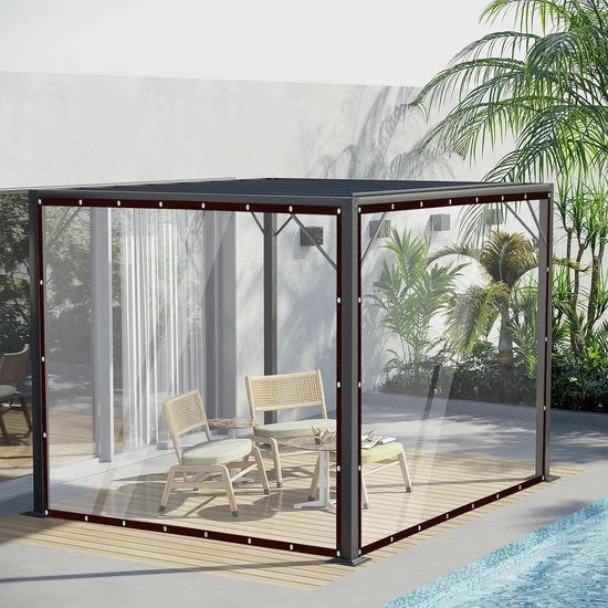 Dekzeil Transparante - Acquaproteggi e Resistente al Tempo - 1 pezzo - PVC - 2 x 4 m