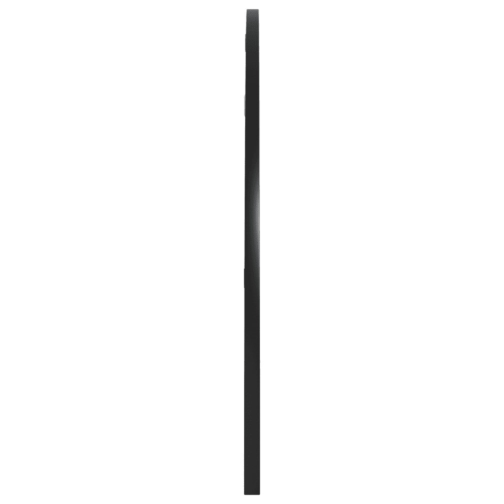 Specchio da Parete Nero 100x50 cm Arco in Ferro 358652