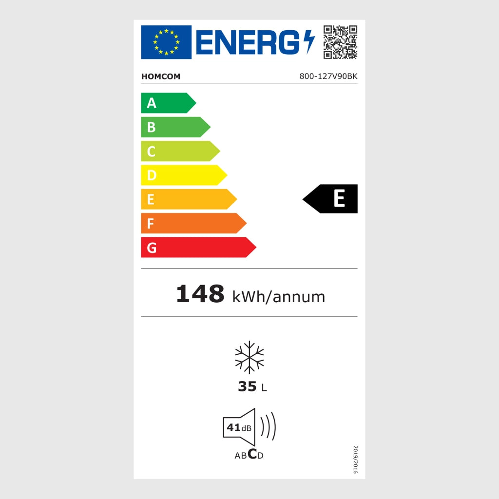 Congelatore verticale mini 35 L; regolazione 5 livelli -14/-24°C; nero; 47x44;2x48;8 cm