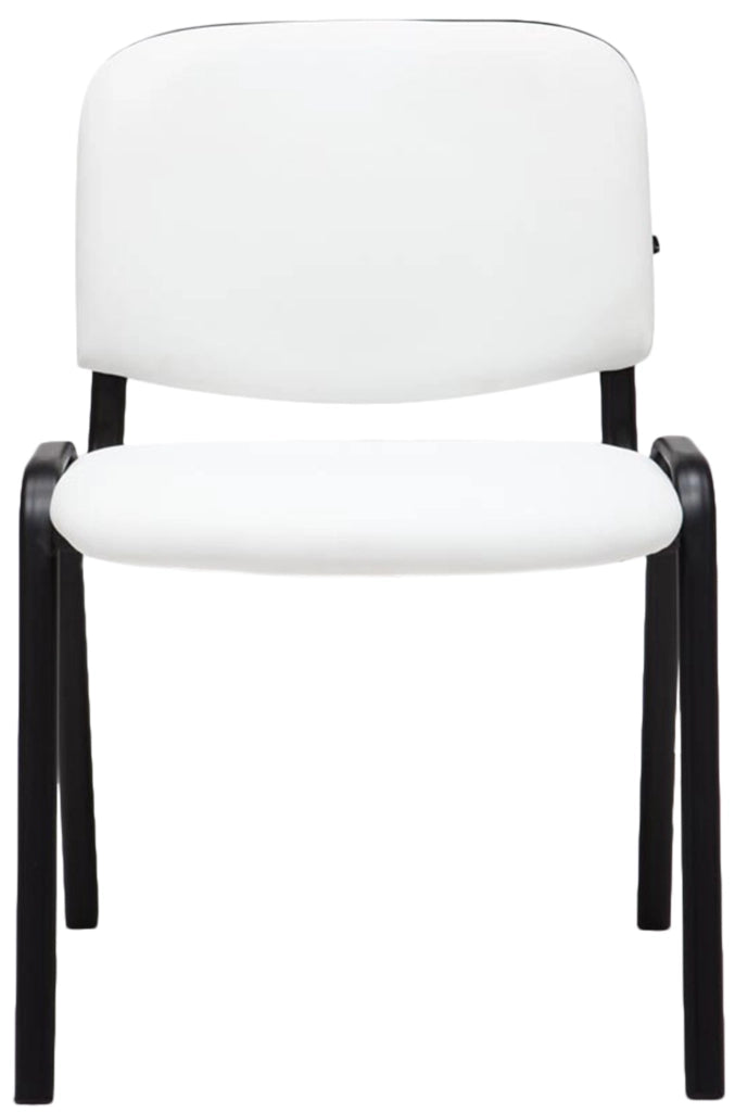 Sedia impilabile Ken similpelle bianco