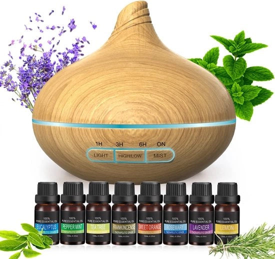 Diffusore di Aromi - Purificatore dell'aria per spazi ampi | Regalo di benessere di lusso | Accessori per il relax – Diffusore di Aromi