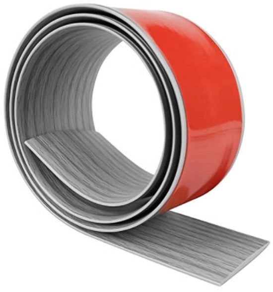 Striscia di separazione per pavimenti in vinile - autoadesiva - 1,2 m x 4 cm - PVC - resistente alle abrasioni - resistente alle graffi - facile installazione