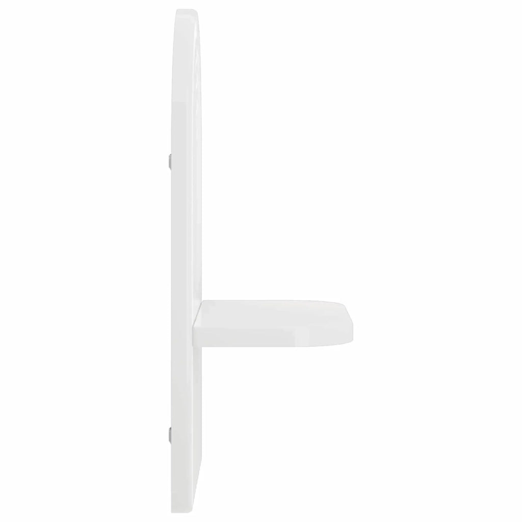 Scaffale da parete 2 pz Bianco Lucido 23 x 13.5 x 37.5 cm 8014927