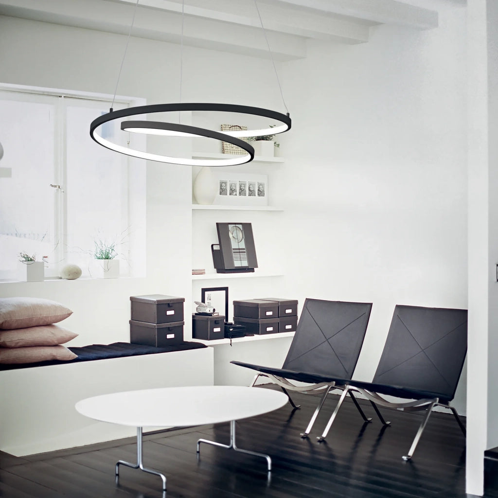 Lampada a sospensione Collezione OZ LED 75W luce calda ottone altezza regolabile Ideal Lux