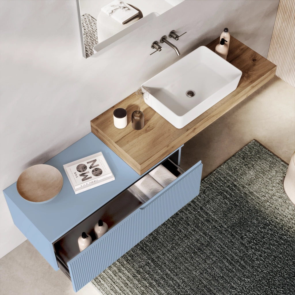 Composizione 4 pezzi VENERE rovere miele/azzurro tiffany