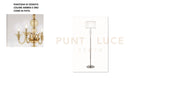 PIANTANA TEBE AMBRA E ORO 1 LUCE ATTACCO E27 D.40CM