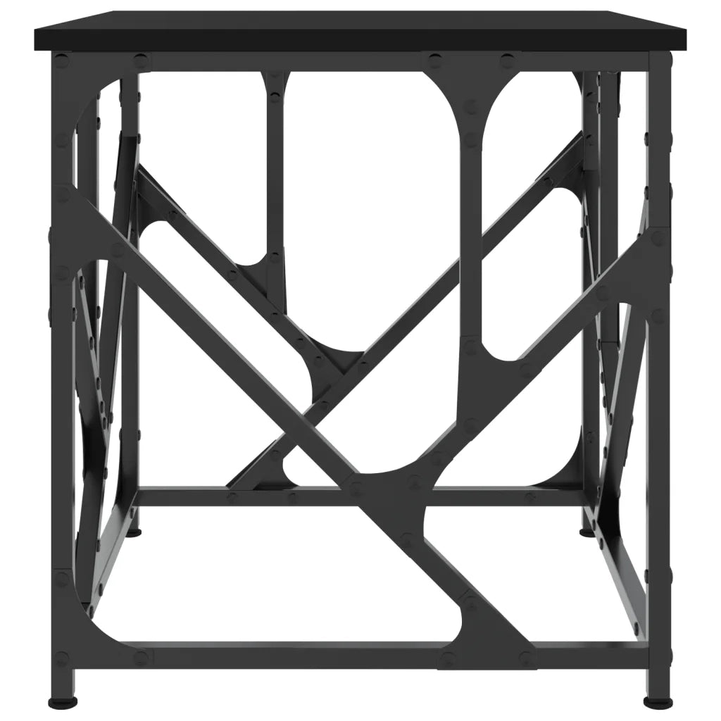 Tavolino da salotto | Tavolino da caff¨¨ | Tavolino da Soggiorno Nero 45x45x47,5 cm in Legno Multistrato