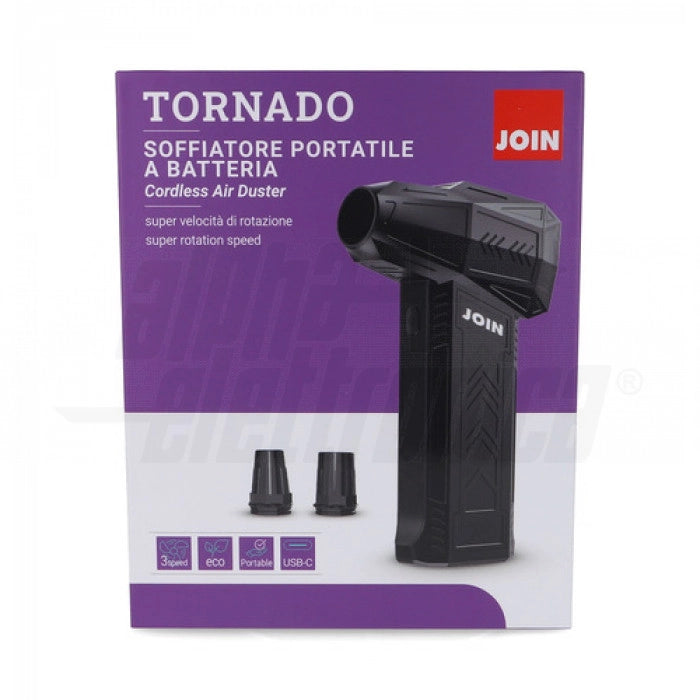 Soffiatore TORNADO ad aria portatile a batteria 130.000 RPM con ugelli intercambiabili JOIN CK-110