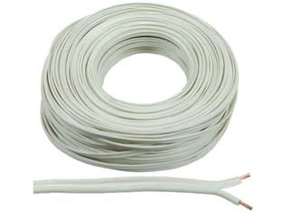 CAVO ELETTRICO BIPOLARE PIATTINA COSTA LARGA BIANCO- - 2x mmq.1 colore bianco - 100 mt