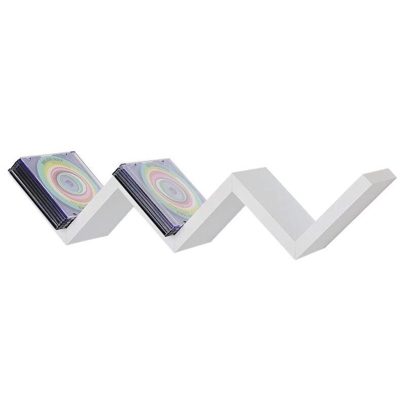 MAURY'S MENSOLA ZIG ZAG DIMENSIONI 59X12X12 CM IN COLORE BIANCO