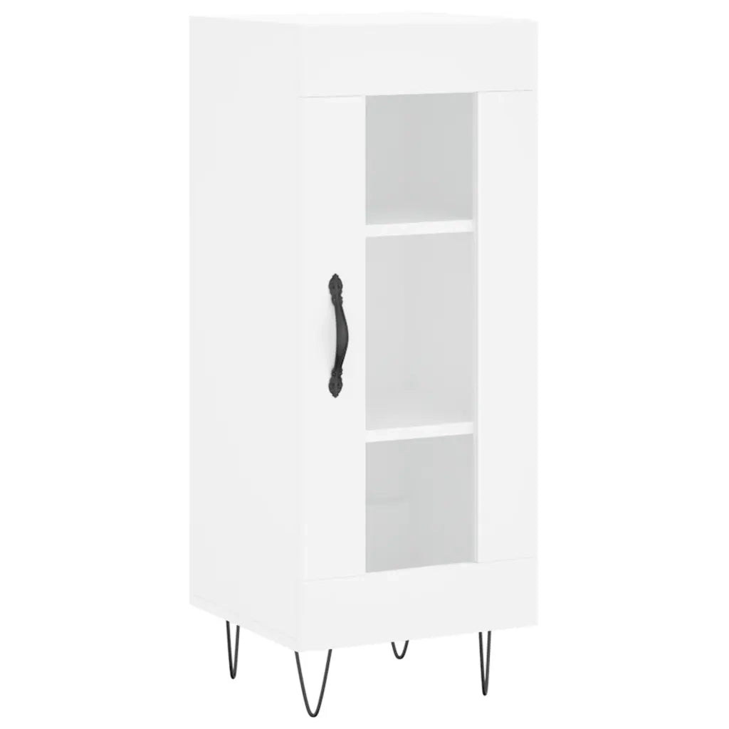 Credenza-Buffet-Armadio da cucina Bianca 34,5x34x90 cm in Legno Multistrato 361835