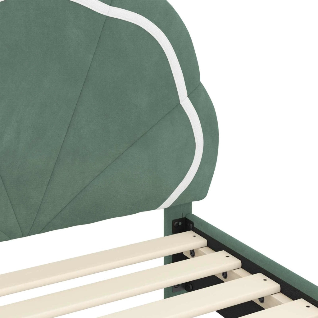 Struttura letto bambini con testata-Giroletto per bambini Verde Mare 90 x 190 cm 576350
