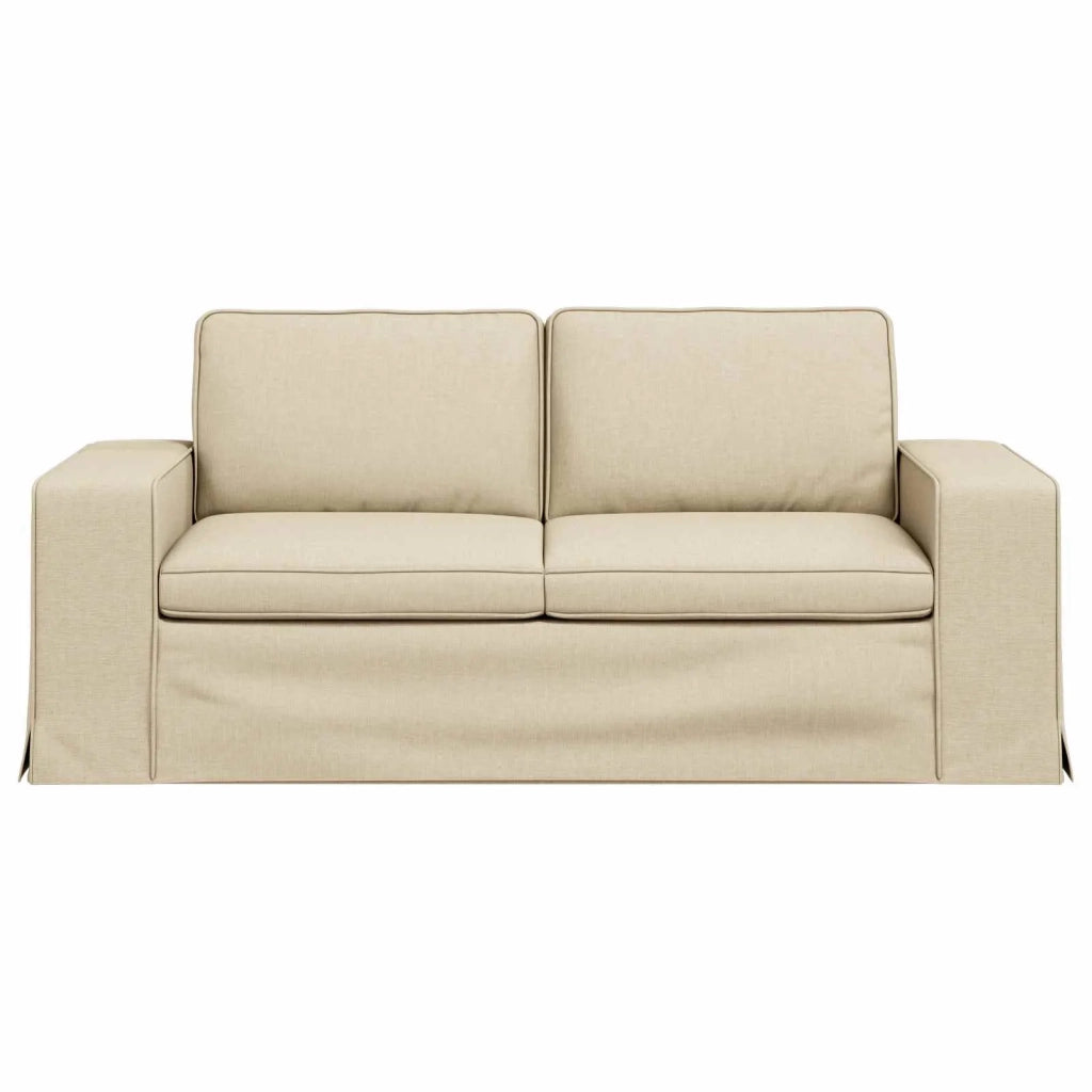 Divano Crema 182 x 80 x 82 cm Tessuto
