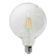 Trade Shop - Lampadina Led Filamento 12w Globo Sfera E27 Luce Fredda Calda Naturale G125t12 - -bianco Freddo      -