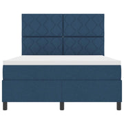 Letto a molle con materasso con led Blu 160 x 200 cm Tessuto 3342962