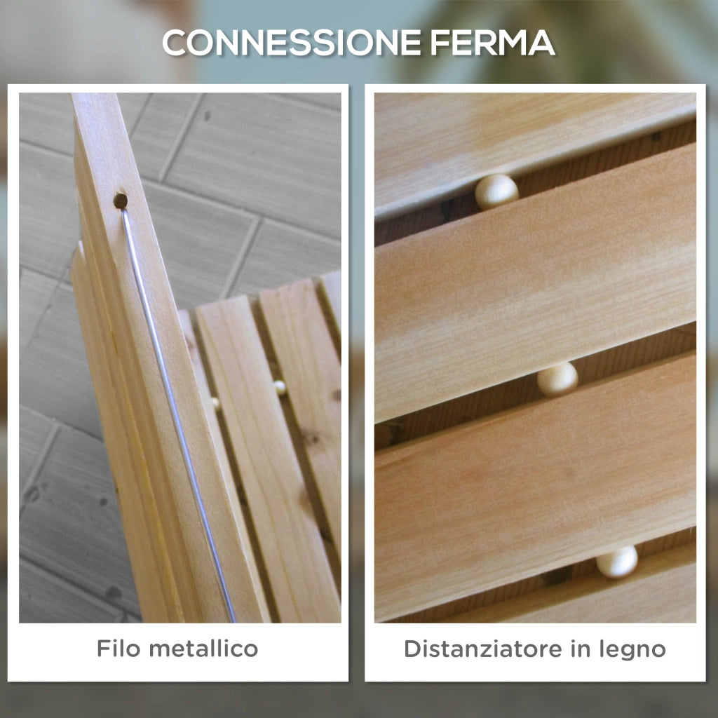 Passerella per Giardino in Legno di Abete ¨C zephmum ¨C Legno 120x38 cm