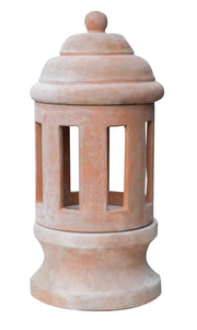Biscottini Lanterna in terracotta toscana 100% Made in Italy interamente Lavorata a Mano L30XPR30XH68 CM