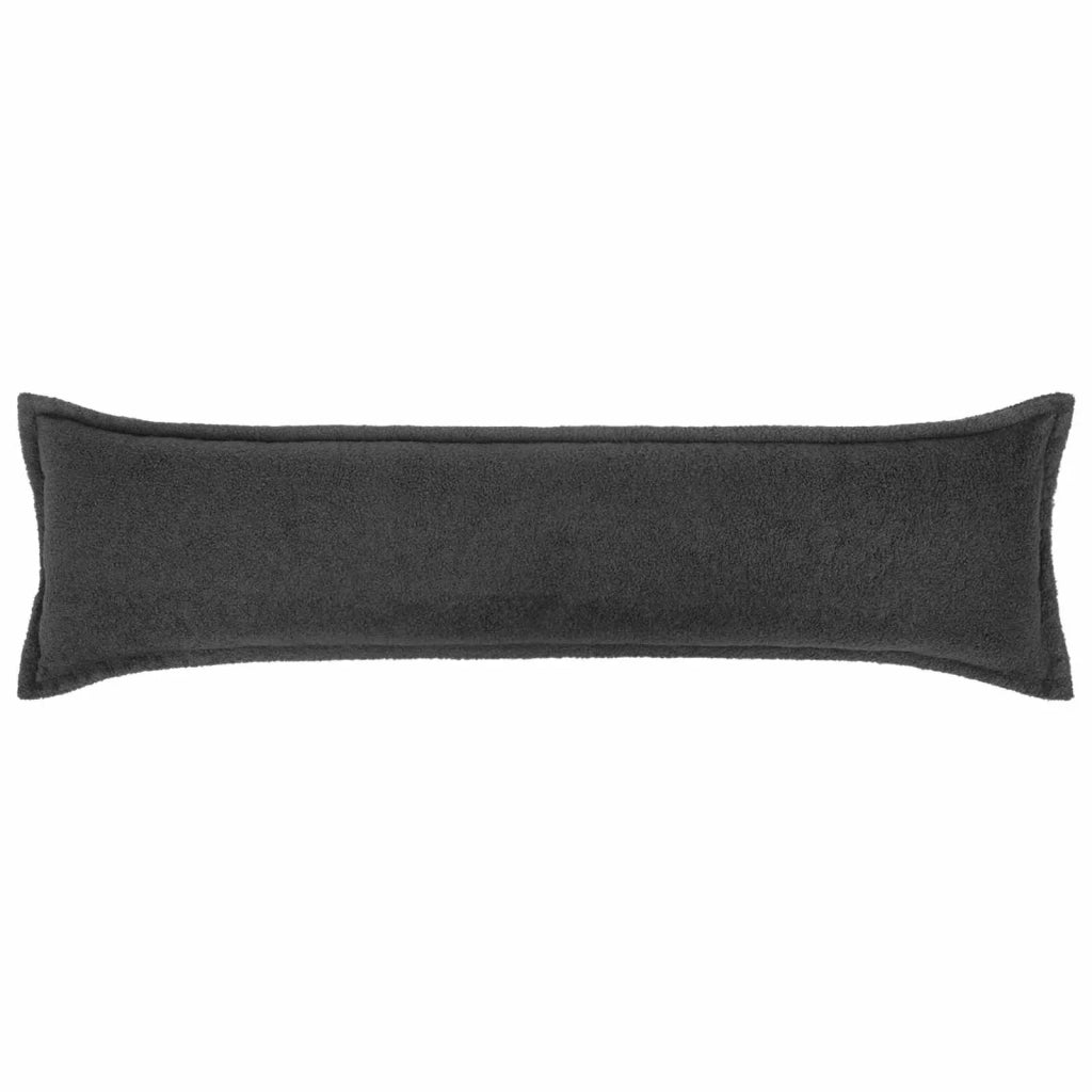 Federa 2 pcs HOUTEN Grigio Scuro 40 x 145 cm Bouclé 917233
