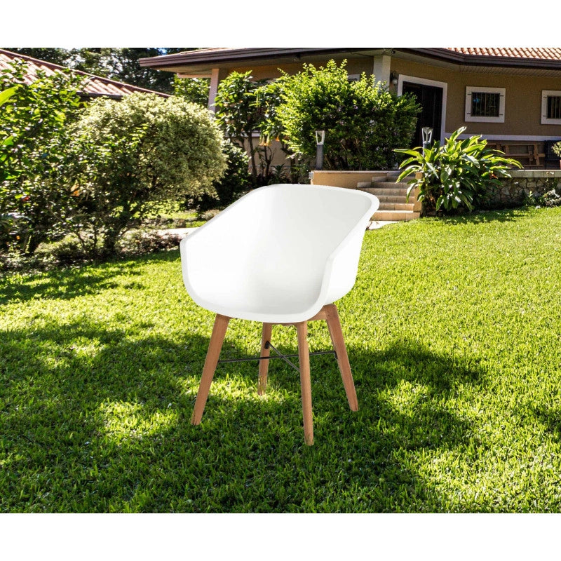 Set di 2 sedie AMALIA Eucalyptus HARTMAN â€“ Bianco