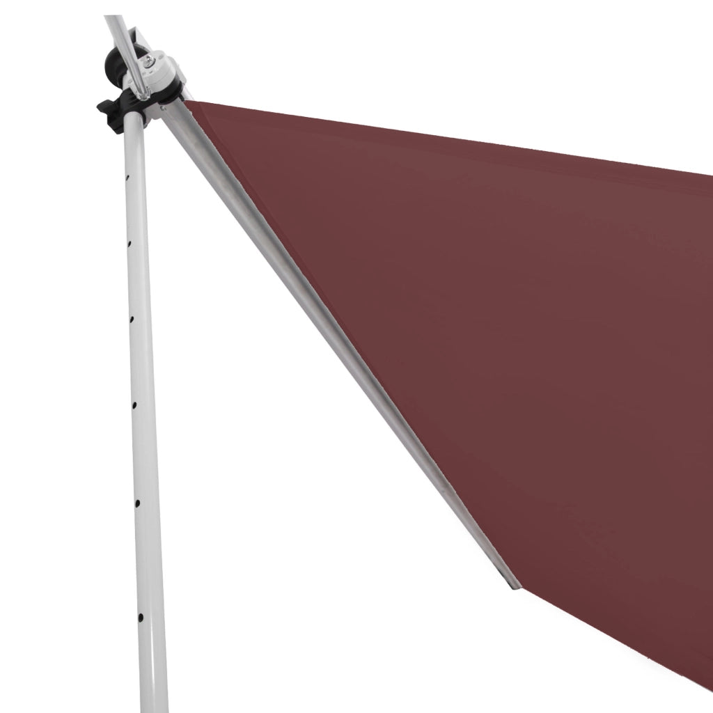 Tenda da sole retrattile ¨C zephmum ¨C 3x1,5 m bordeaux poliestere