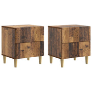 Armadio da Notte 2 pcs Legno antico 43 x 34,5 x 48 cm