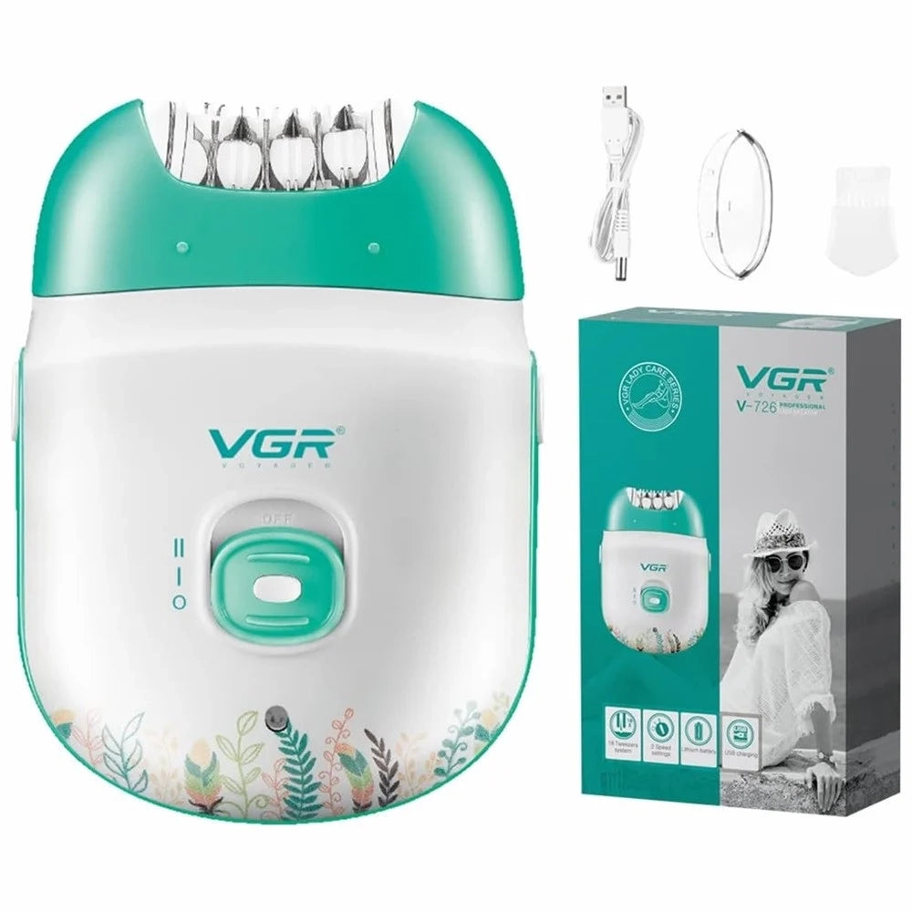 Trade Shop - Vgr V-726 Epilatore Professionale Donna | Depilazione Delicata E Sicura -