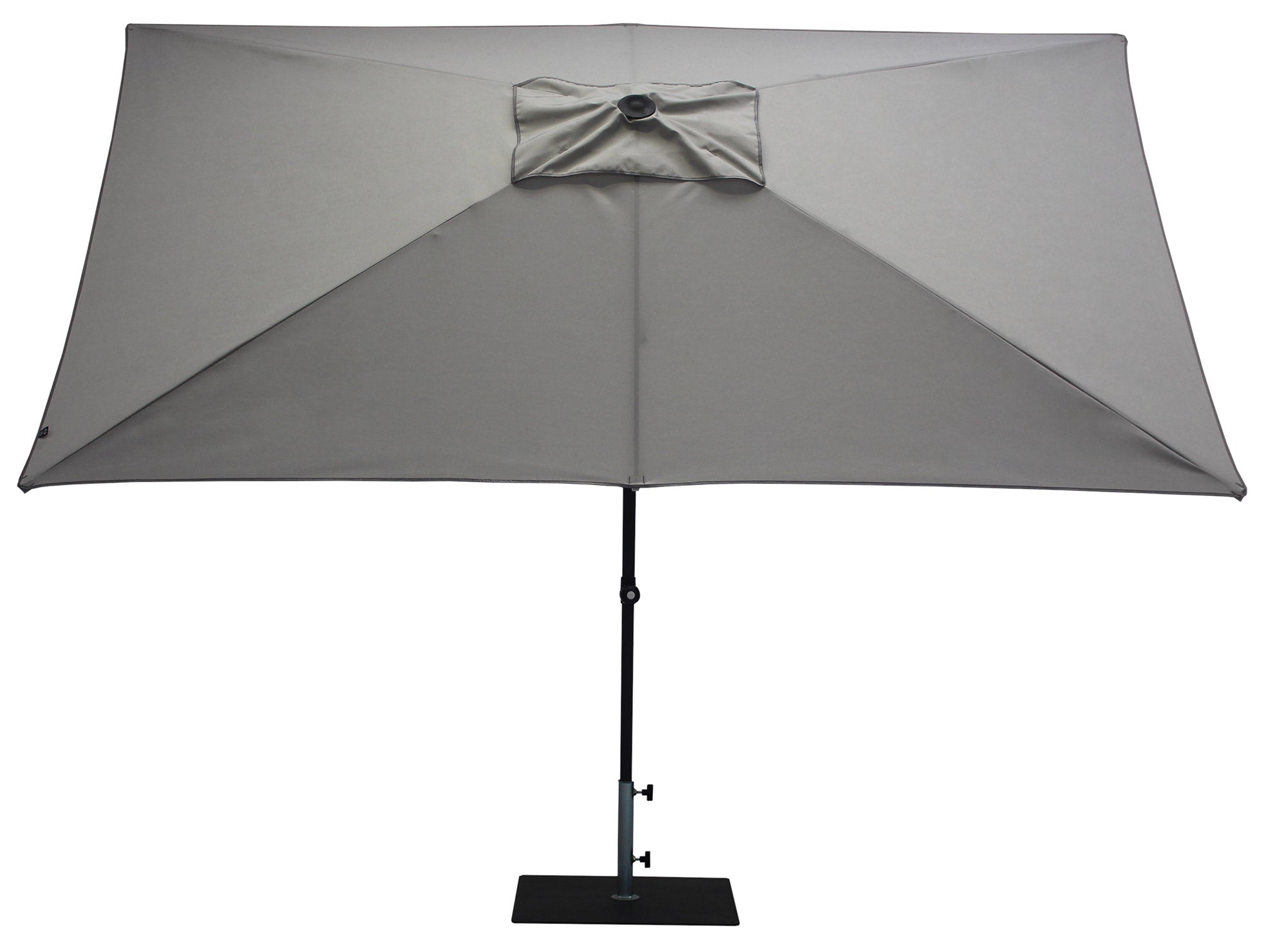 Ombrellone da Giardino 3x2 m Palo Ø38 mm in Alluminio Tessuto Olefin Trend Grigio