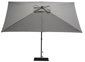 Ombrellone da Giardino 3x2 m Palo Ø38 mm in Alluminio Tessuto Olefin Trend Grigio