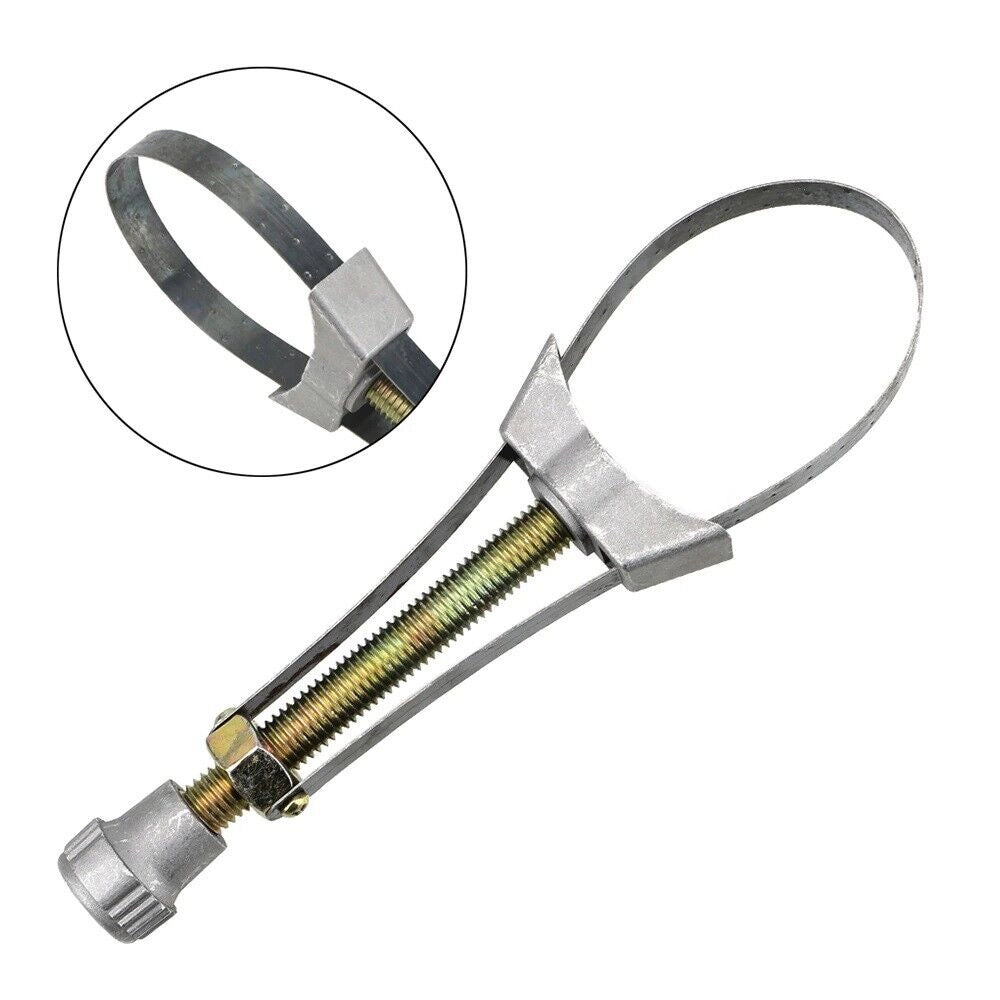 CHIAVE SMONTAGGIO FILTRO OLIO FILTRI CHIAVE A NASTRO REGOLABILE ACCIAIO 105 mm