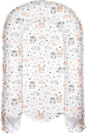 Nido per neonati cocon 90x50 cm - nido di peluche per neonati realizzato a mano con cotone colore grigio