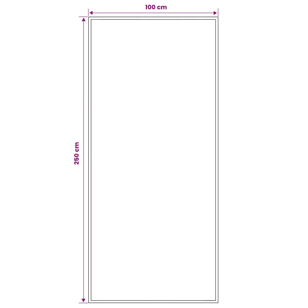 Tappeto Runner FLORNES Tessuto Marrone 100 x 250 cm PP 7 mm 42057333