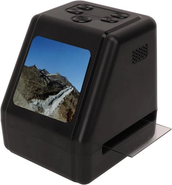 Scrittore di Film Mobili per la Digitalizzazione di Dia e Film - 12 MP Foto Digitali in JPG - Opzioni di Trasferimento per Diversi Formatelli