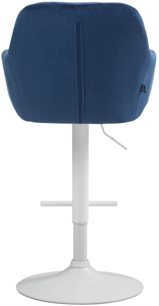 Barhocker Natoma Samt weiЯ