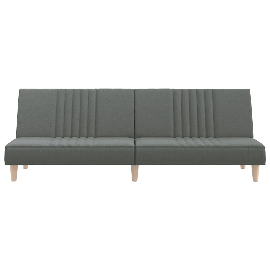 Divano Letto Grigio Scuro in Tessuto 351882