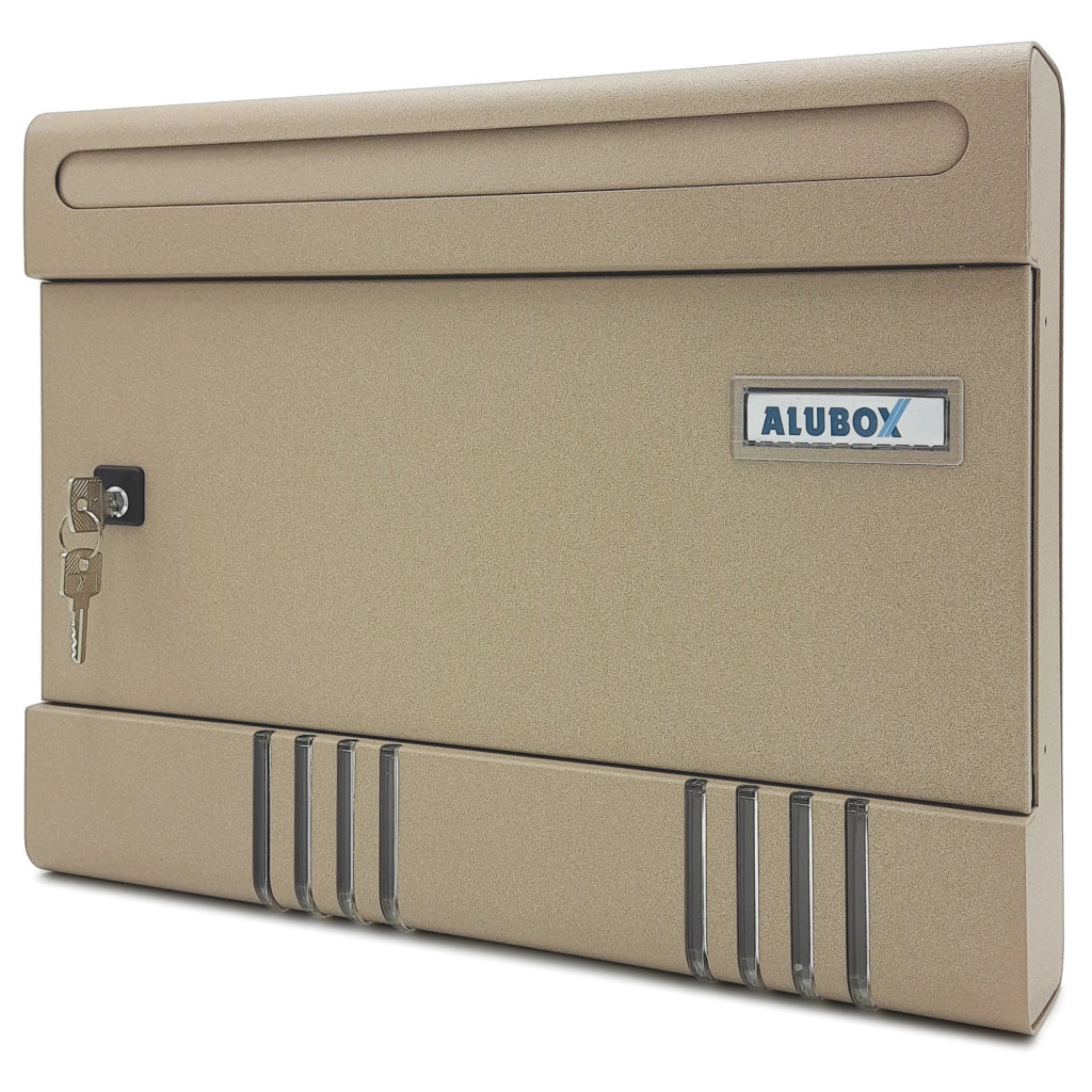 CASSETTA POSTALE ALUBOX SIR/E 36,5X7X29 CM SABBIA- 1,0 pz