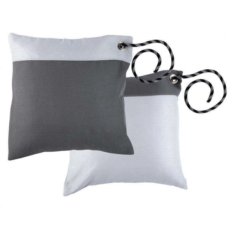 SET 2 CUSCINI GRIGIO/BIANCO