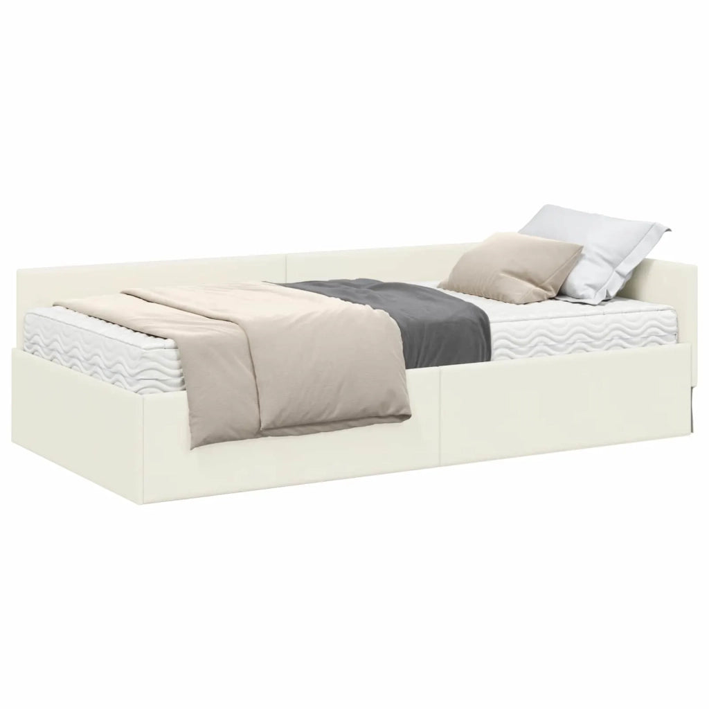Struttura Letto Angolare con Materasso 2 pcs Grigio Velluto 3393631
